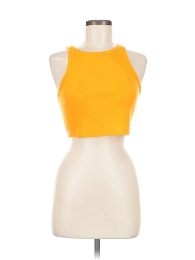 Pre-owned Wild Fable Tank Top Yellow Halter Neckline Tops