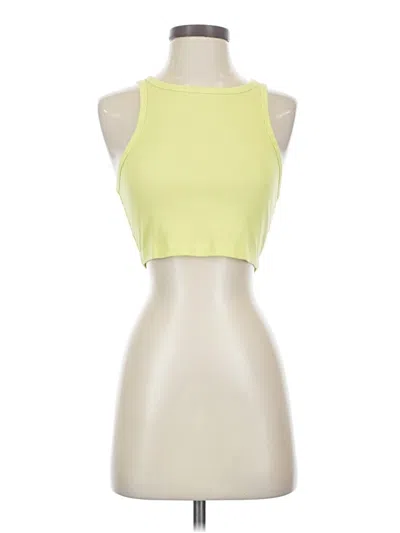 Pre-owned Wild Fable Tank Top Yellow Halter Neckline Tops