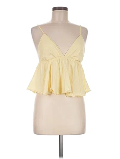 Pre-owned Wild Fable Tank Top Yellow Halter Neckline Tops