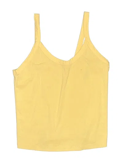 Pre-owned Wild Fable Tank Top Yellow Strapless Neckline Tops