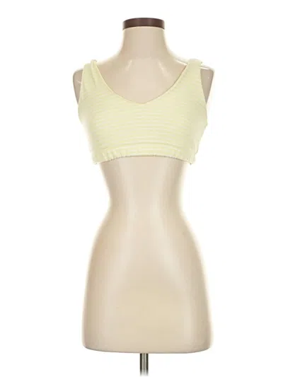 Pre-owned Wild Fable Tank Top Yellow Strapless Neckline Tops