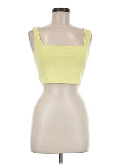 Pre-owned Wild Fable Tank Top Yellow Strapless Neckline Tops