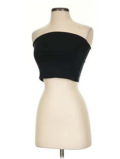 Pre-owned Wild Fable Tube Top Black Strapless Neckline Tops