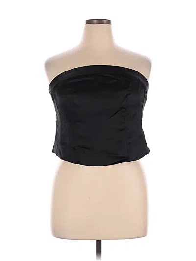 Pre-owned Wild Fable Tube Top Black Strapless Neckline Tops