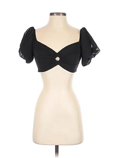 Pre-owned Wild Fable Tube Top Black Sweetheart Neckline Tops