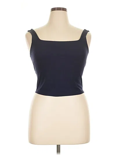 Pre-owned Wild Fable Tube Top Blue Strapless Neckline Tops