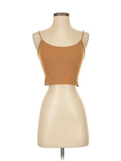 Pre-owned Wild Fable Tube Top Brown Strapless Neckline Tops