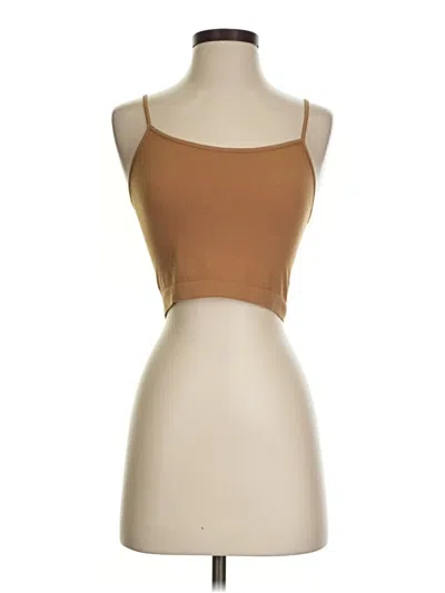 Pre-owned Wild Fable Tube Top Brown Strapless Neckline Tops
