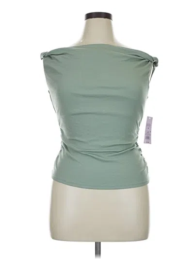 Pre-owned Wild Fable Tube Top Green Strapless Neckline Tops
