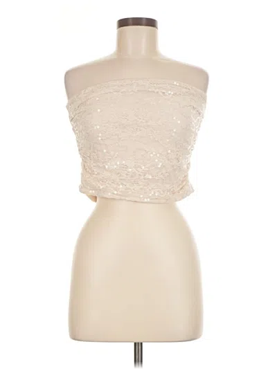 Pre-owned Wild Fable Tube Top Ivory Strapless Neckline Tops