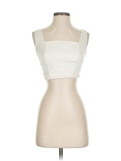 Pre-owned Wild Fable Tube Top Ivory Strapless Neckline Tops In White