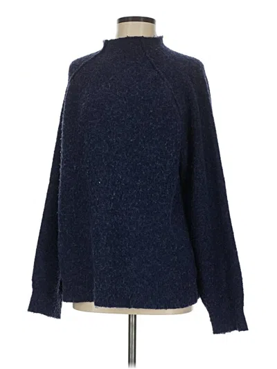 Pre-owned Wild Fable Turtleneck Sweater In Blue