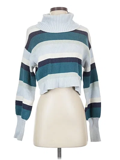 Pre-owned Wild Fable Turtleneck Sweater In Blue