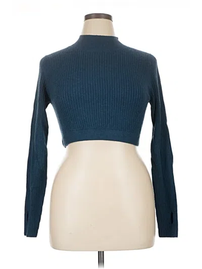 Pre-owned Wild Fable Turtleneck Sweater In Blue