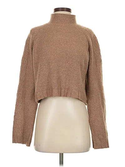 Pre-owned Wild Fable Turtleneck Sweater In Brown