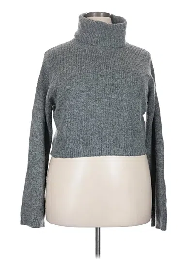 Pre-owned Wild Fable Turtleneck Sweater In Gray