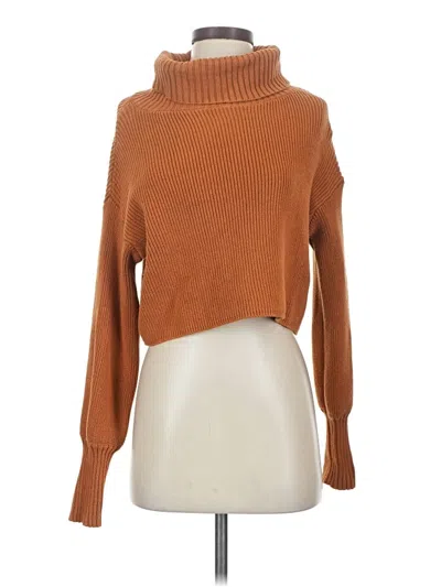 Pre-owned Wild Fable Turtleneck Sweater In Orange