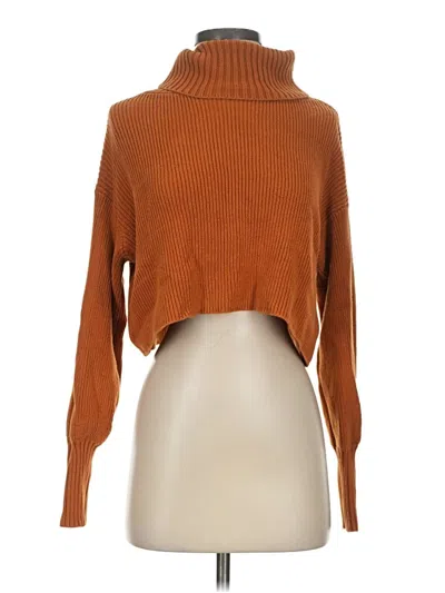 Pre-owned Wild Fable Turtleneck Sweater In Orange