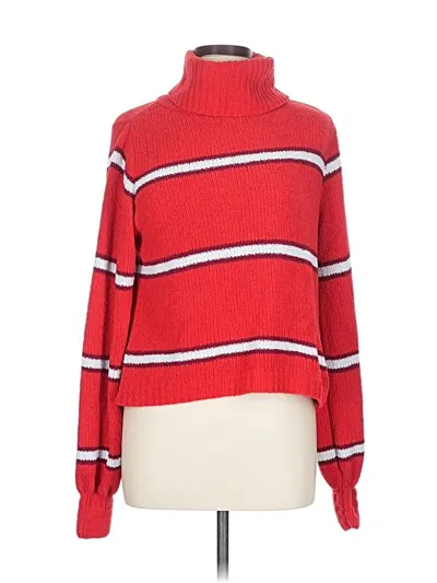 Pre-owned Wild Fable Turtleneck Sweater In Red