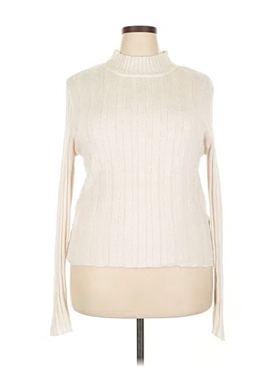 Pre-owned Wild Fable Turtleneck Sweater In White