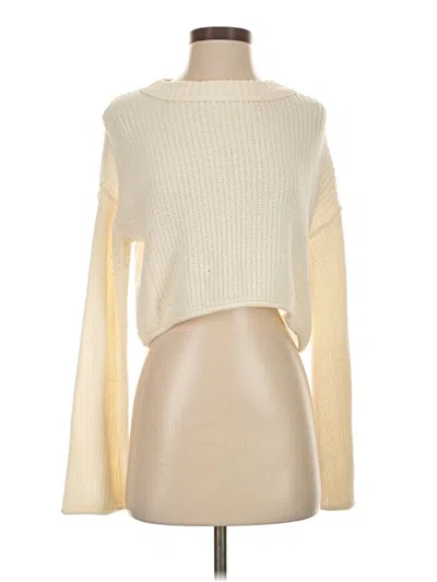 Pre-owned Wild Fable Turtleneck Sweater In White