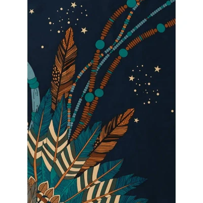 Wild Foulard À Imprimé In Blue