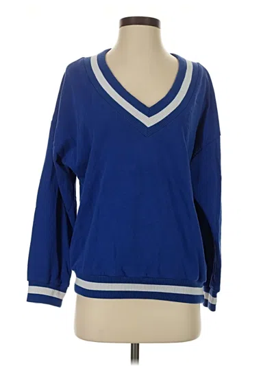 Pre-owned Wild Honey Pullover Sweater In Blue