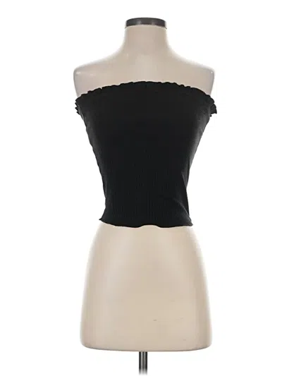 Pre-owned Wild Honey Tube Top Black Strapless Neckline Tops