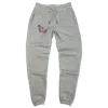 Wild Lady Lils Grey Wild Lady Embroidered Butterfly Sweatpant In Heather Gray In Grey