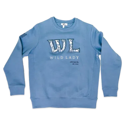 Wild Lady Lils Wild Lady Unisex Sweatshirt In Cloudy Blue
