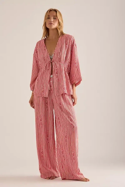 Wild Lovers Flor Boxer Trousers In Multi