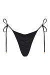 Wild Lovers London Women's Black Midnight Bikini Bottoms In Black