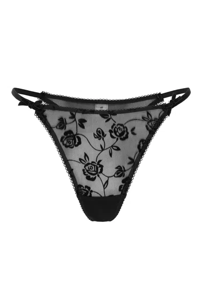 Wild Lovers London Women's Black Nancy Thong