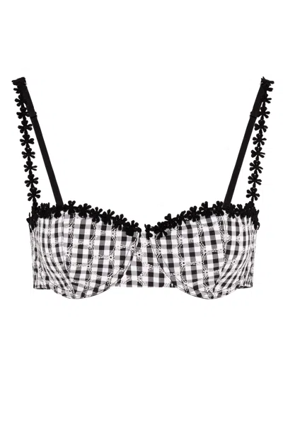 Wild Lovers London Women's Black / White Cherie Bra In Multi