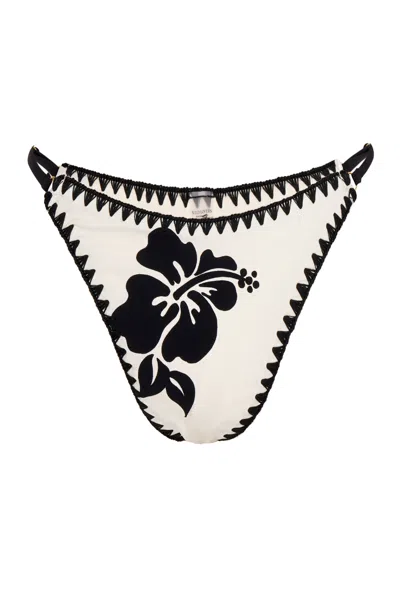 Wild Lovers London Women's Black / White Spicy Marg Bikini Bottoms In Black/white