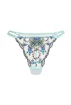 Wild Lovers London Women's Blue Belluci Thong In Blue