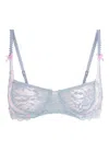 Wild Lovers London Women's Blue Colette Balconette Bra