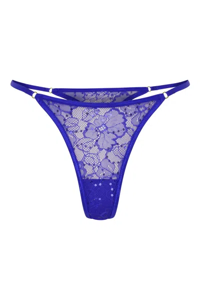 Wild Lovers London Women's Blue Priscilla Thong