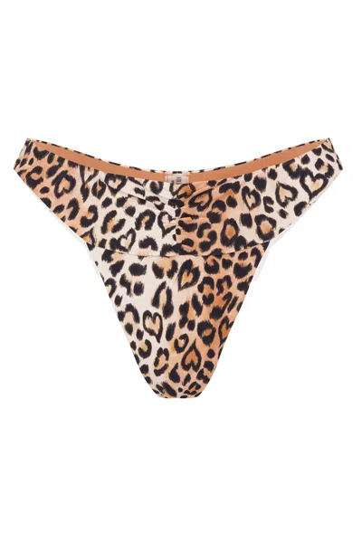 Wild Lovers London Women's Brown Honeycomb Bikini Bottoms