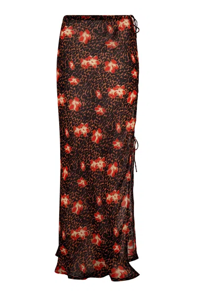 Wild Lovers London Women's Brown Oasis Maxi Skirt