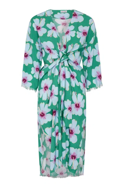 Wild Lovers London Women's Green Blue Belle Kimono
