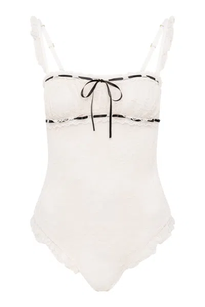 Wild Lovers London Women's Neutrals Celeste Bodysuit In Multi