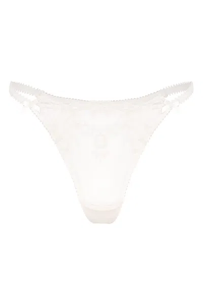 Wild Lovers London Women's Neutrals Charlotte Thong In White