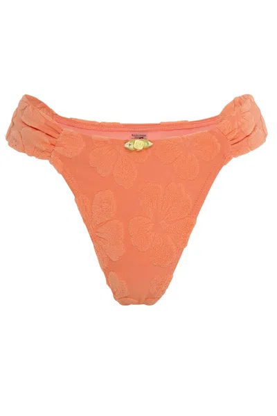 Wild Lovers London Women's Orange Coral Kiss Bikini Bottom