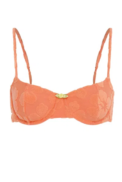 Wild Lovers London Women's Orange Coral Kiss Bikini Top