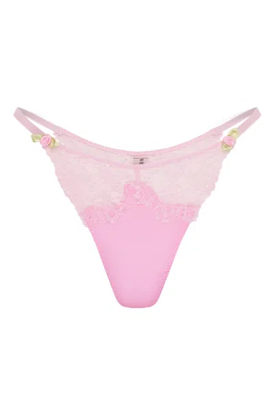 Wild Lovers London Women's Pink Amara Thong