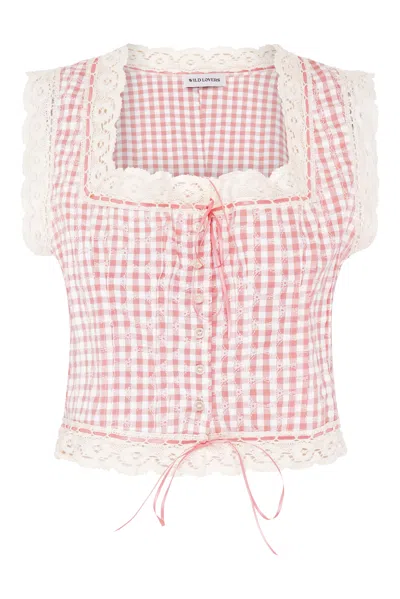 Wild Lovers London Women's Pink Mirielle Blouse