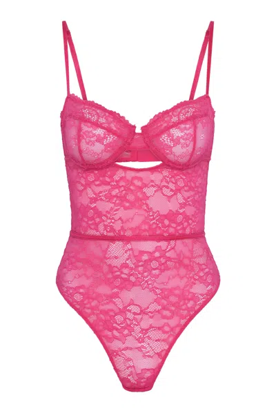 Wild Lovers London Women's Pink / Purple Chiara Bodysuit In Pink/purple