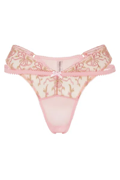 Wild Lovers London Women's Pink / Purple Martina Thong In Pink/purple
