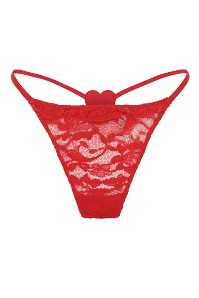 Wild Lovers London Women's Red Amia Thong